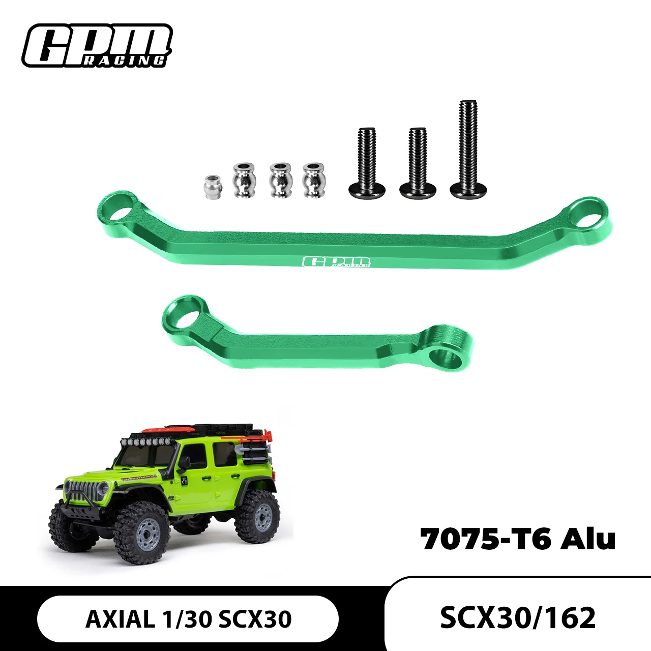 

GPM 7075 Alloy Tie Rod Link & Drag Link Set AXIAL 1/30 SCX30 Ford Bronco Jeep