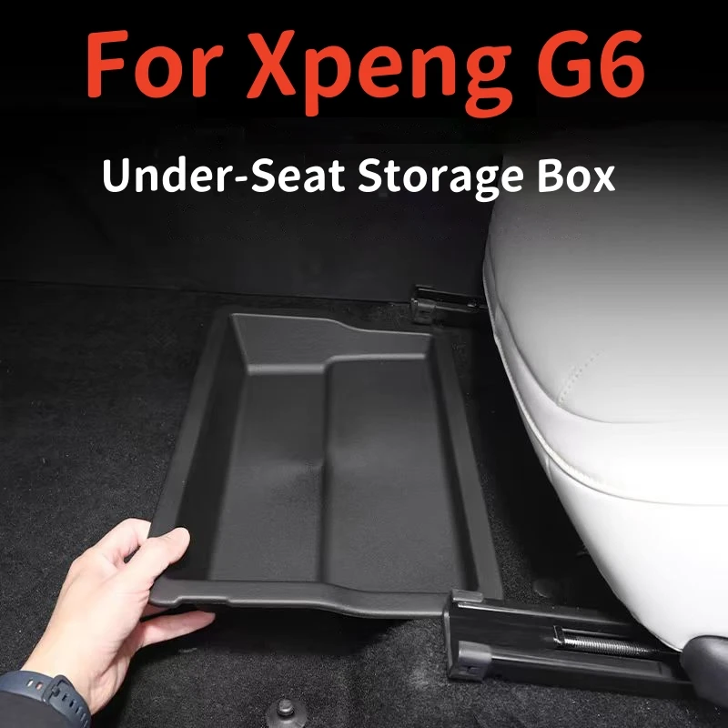 For XPeng G6 Under-seat storage box Seat storage Main and co-passenger car storage utility box accessories