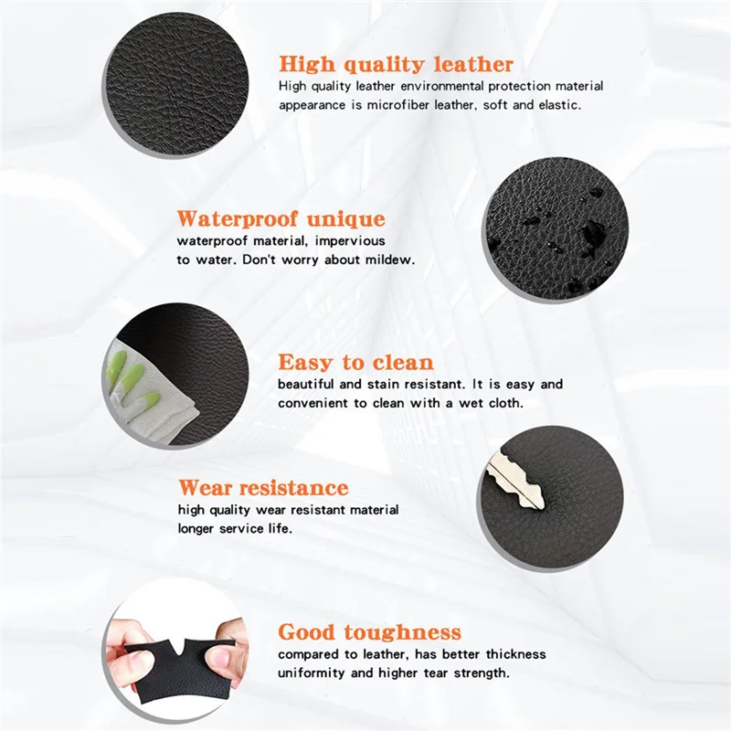 For 2017-2021 Tesla Model 3 Model Y Car Center Console Armrest Cover Arm Rest Cover Pad Protector Accessories Black+Red