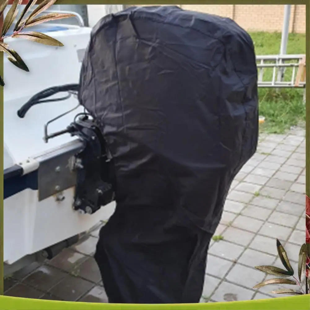 

Portable 420D Boat Full Outboard Engine Cover Protection Waterproof Sunshade Dust-Proof For Motor