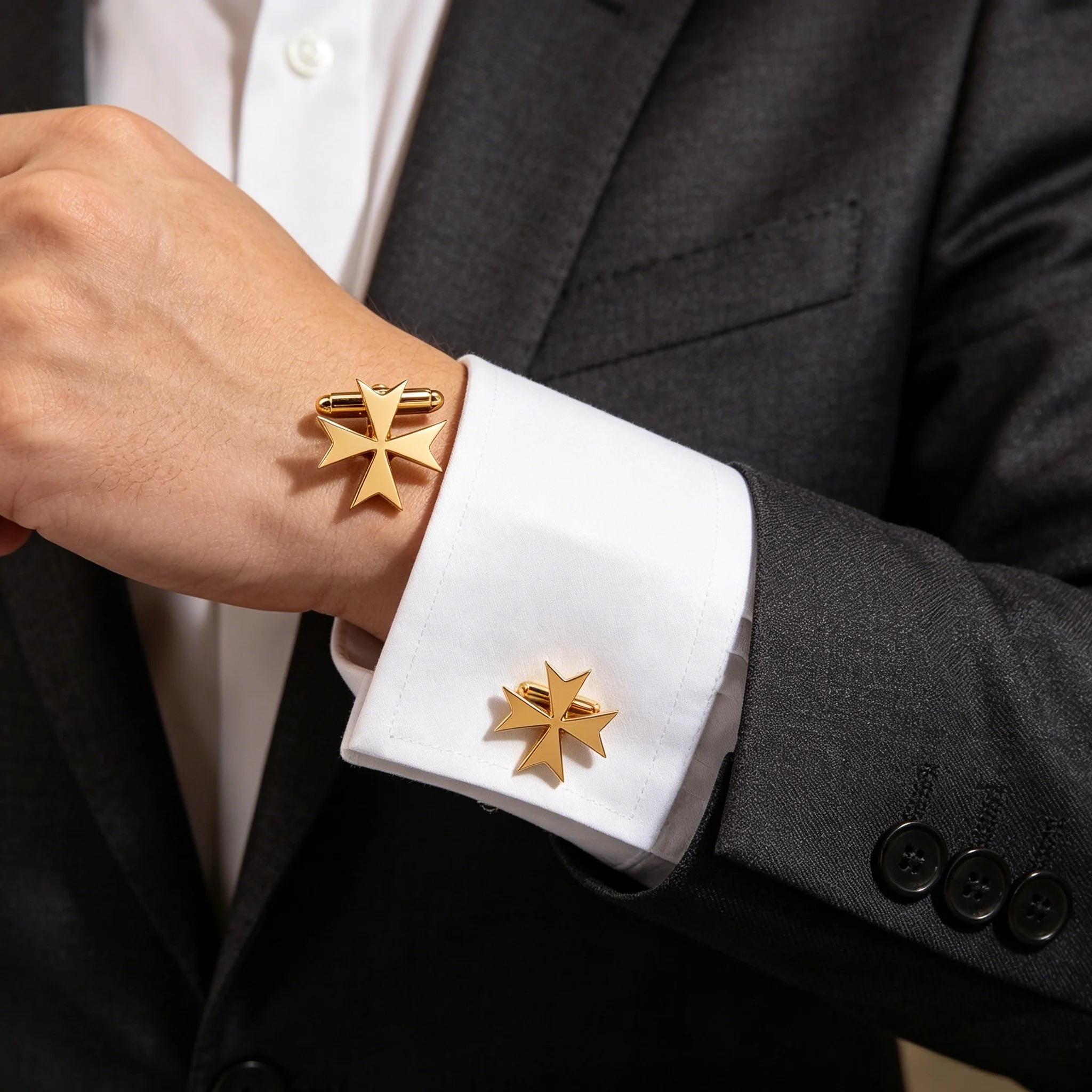 Punk Animal Cufflinks Stainless Steel Cufflinks For Men's Wedding Groom Hip Hop High Quality Business Party Cufflinks