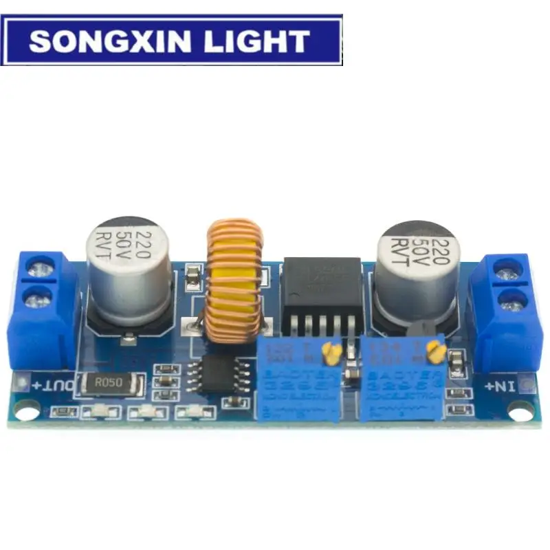 SX CC/CV 5A Lithium Charger Board XL4015 Adjustable 6-38V To 1.25-36V DC Step Down Power Supply Buck Module