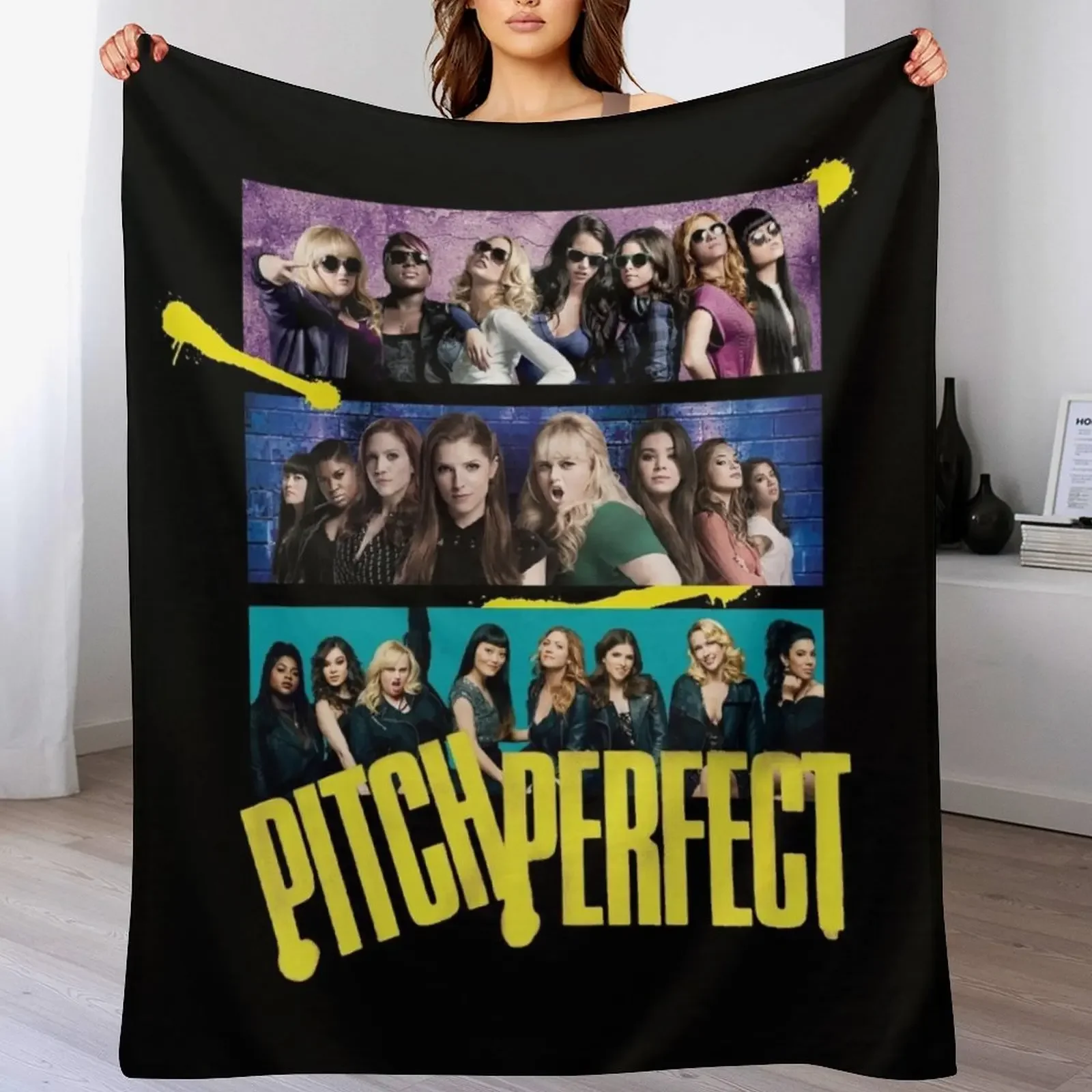 Pitch Perfect Throw Blanket Cozy Throw Blanket Birthday Gift for Him Her