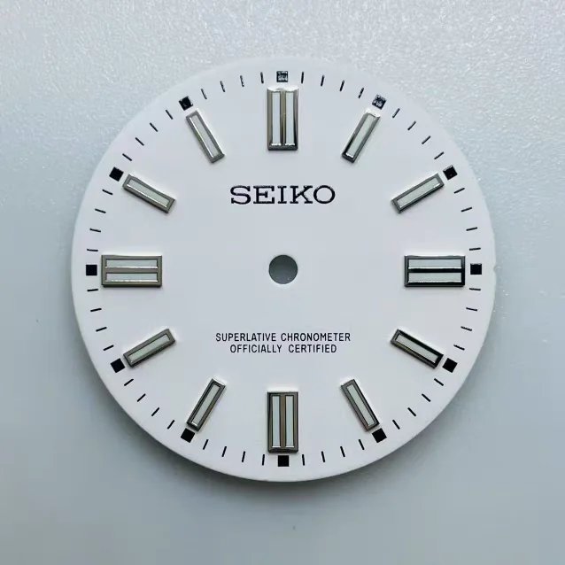 

28.5mm new NH35 dial/NH36 dial green luminous dial without date dial S logo log version for Seiko mod