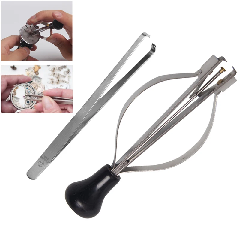 

Watch Hand Remover Presser Picker Pins Puller Fitting Tool Kit Watch Part Repair Tool Opener Knife Back Cover Pry Remover Set