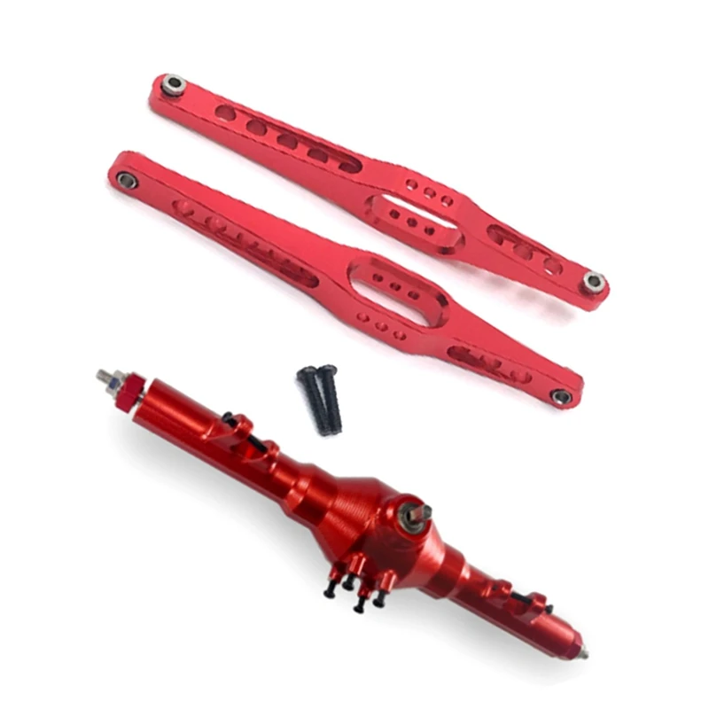 HOT-Aluminum Alloy Complete Rear Axle Differential&Rear Axle Support For Wltoys 12428 12423 12427 Feiyue FY03 1/12 RC Car