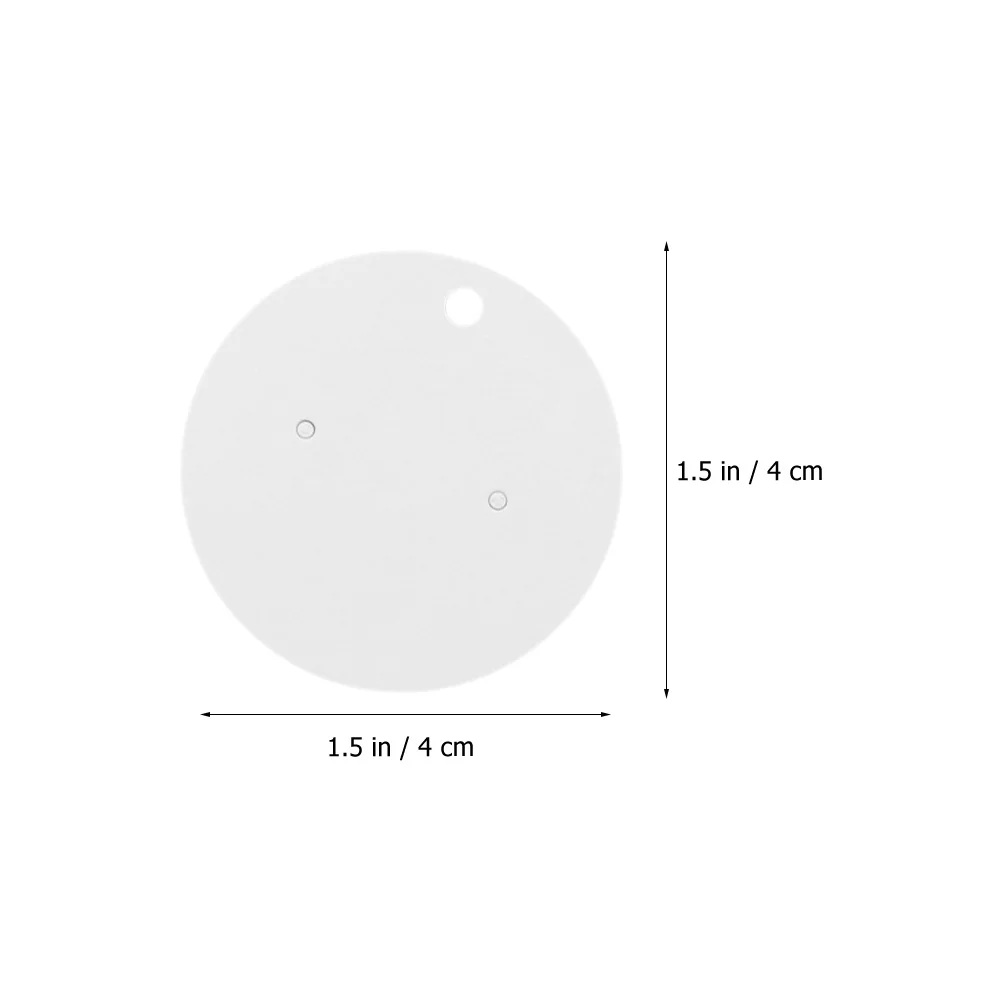 

Anneome 100 шт. белые круглые карты для сережек, упаковка для демонстрации ювелирных изделий для органайзера для ожерелья и сережек