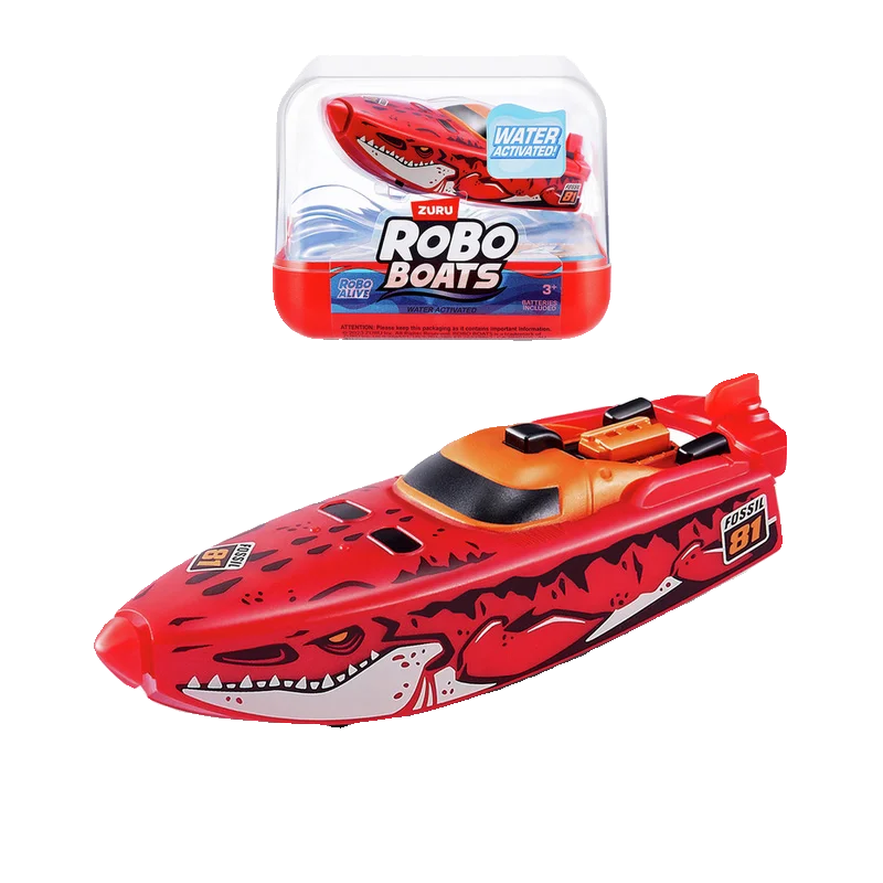 ZURU ROBO Children Bathing and Water Playing Game Electric Boat Mini Speed Boat Water Playing Toy Action Figures Holiday Gifts