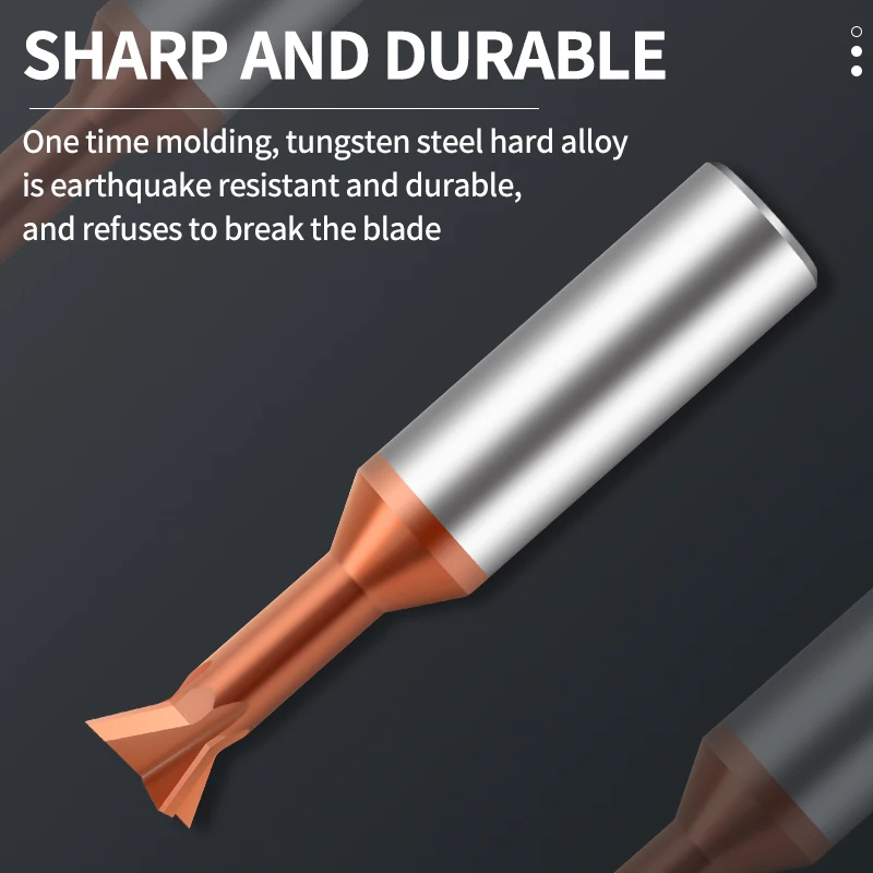 Utensile CNC per fresa a coda di rondine in metallo duro UFS 30 55 60 75 90 120 gradi Utensile per lavorazione dell'acciaio al tungsteno per fresa in metallo 1mm-20mm