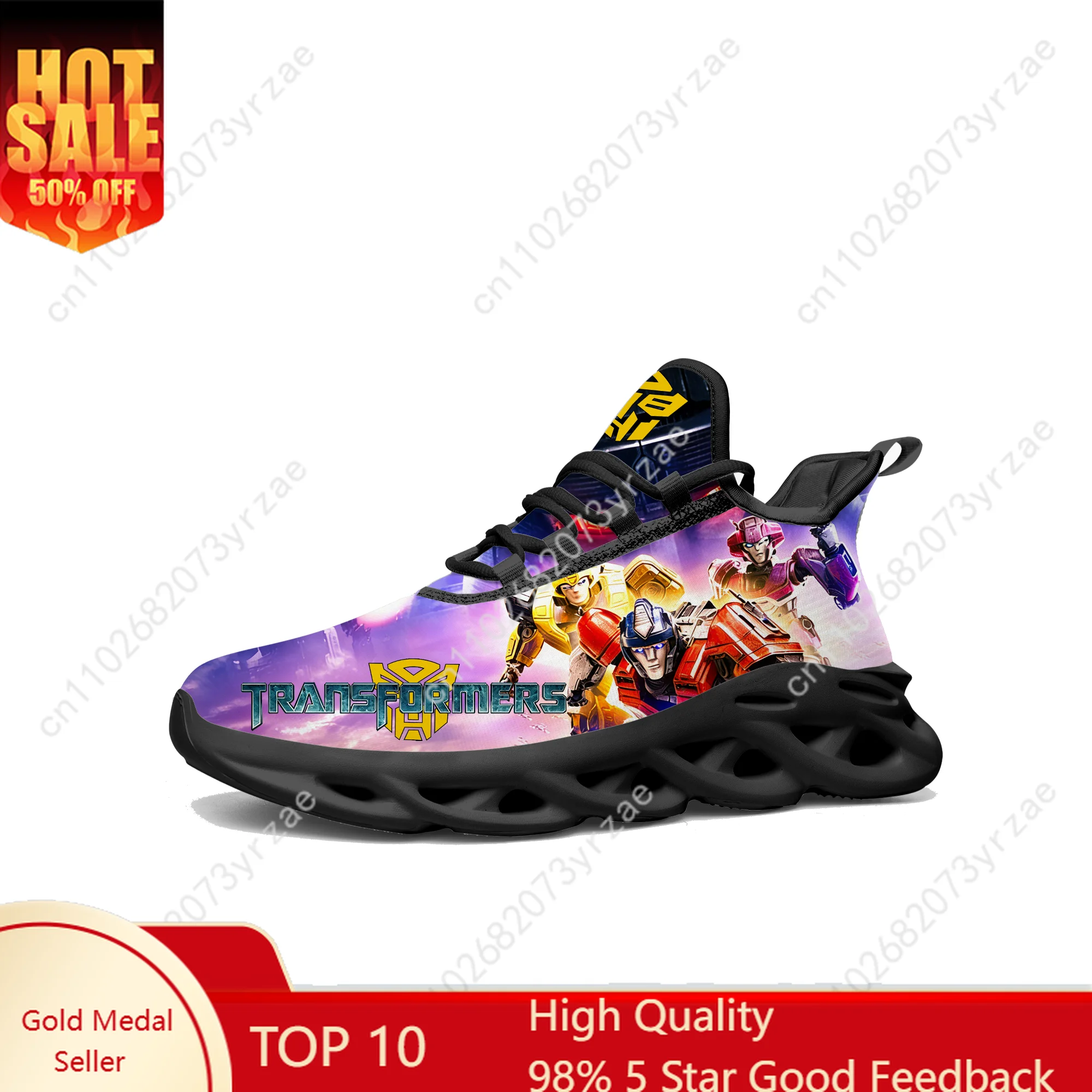 

Transformers Flats Sneakers Cartoon Game Men Women Teenager Sports Running Shoes Fashion High Quality Tailor Made Shoes