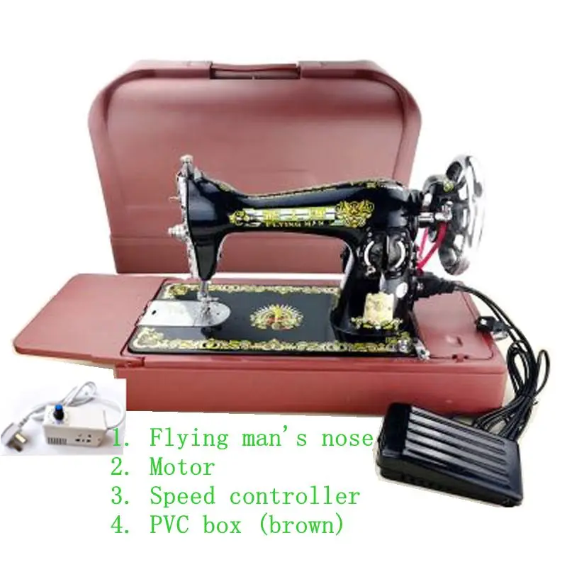 Handbags, portable sewing machines, household hand cranked or electric sewing machines, DIY clothing machinery