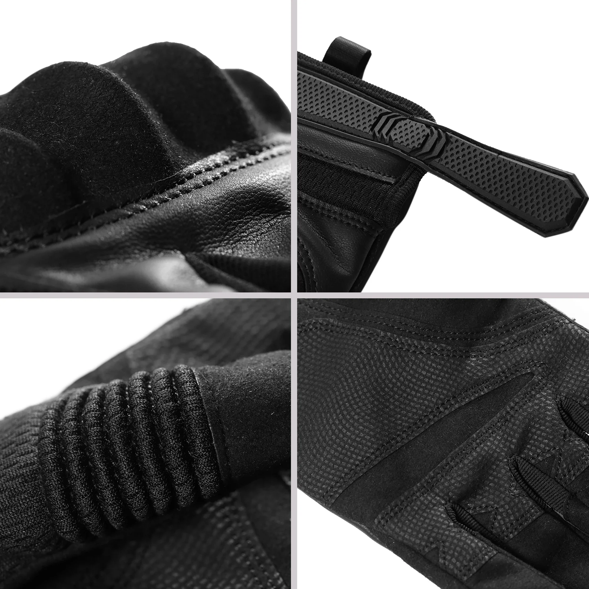 Tactical Full Finger Gloves PU Leather Airsoft Combat Paintball Hunting Work Bicycle Touch Screen Anti-Skid Protective Gear Men