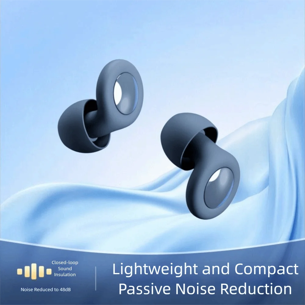 Silicone Material Anti-noise Earplugs Soft Texture Waterproof Feature Hearing Protection Super Soft Reusable Design