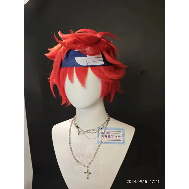 Estilo SK∞ SK8 O Infinito ‌ Kiano Reki ‌   Hasegawa Ranga COS personalizado vermelho resistente ao calor cabelo sintético festa de Halloween cosplay