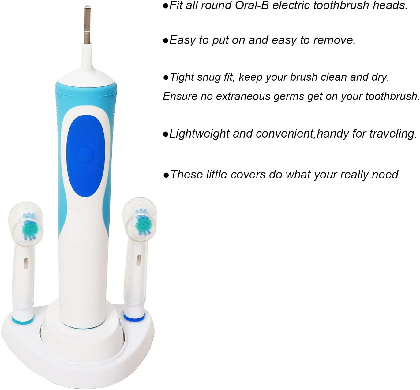 10 قطعة غطاء فرشاة الأسنان لفرشاة الأسنان الكهربائية أورال-بي استبدال رؤساء غطاء لفرشاة الأسنان السفر ، غطاء حماية الفرشاة