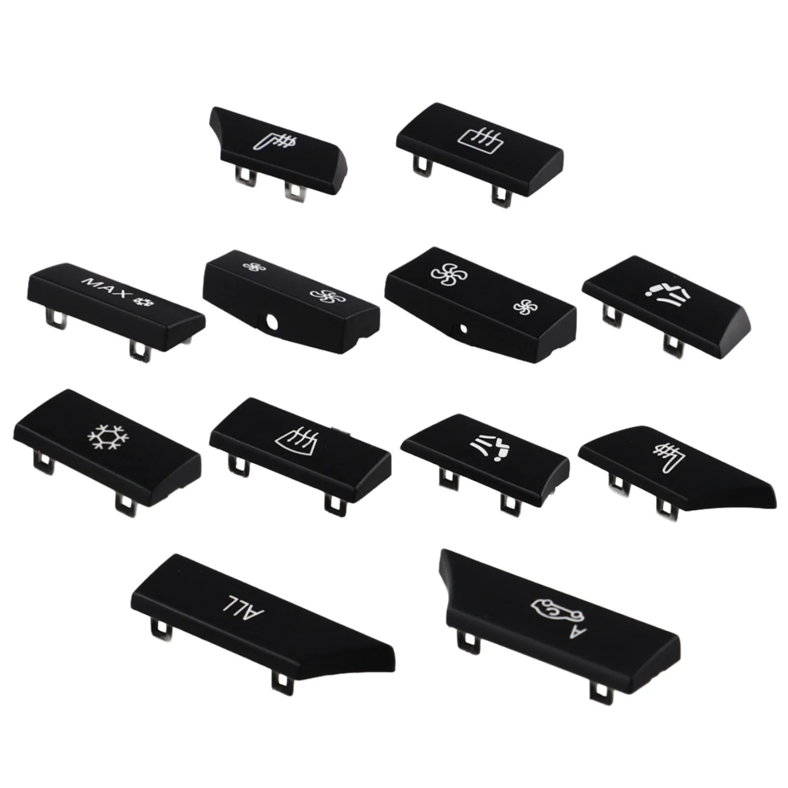 for BMW 5 Series F07 for GT and For F10 F11 Sedan and 6 Series F06 for f12 F13 12 Button Key Cap Repair Kit for A/C Heater