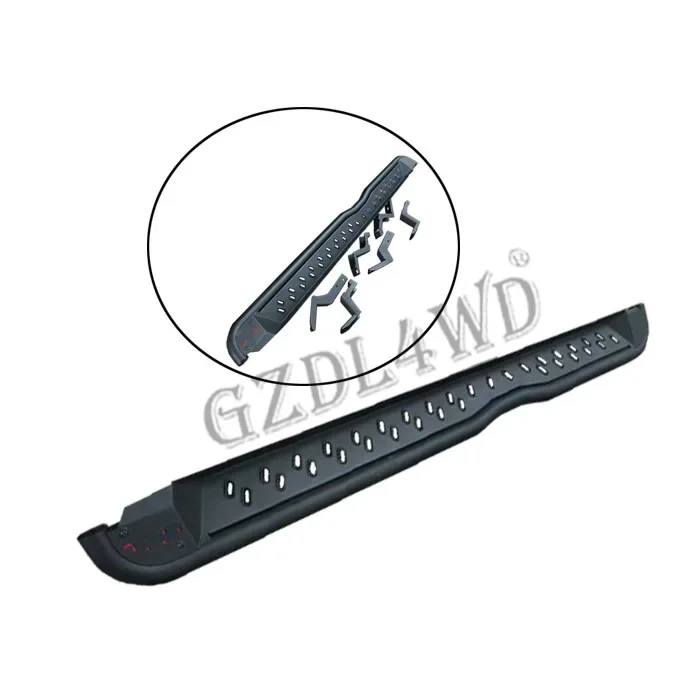 GZDL4WD Accesorios exteriores para coche Pedal de paso Juego de escalones laterales