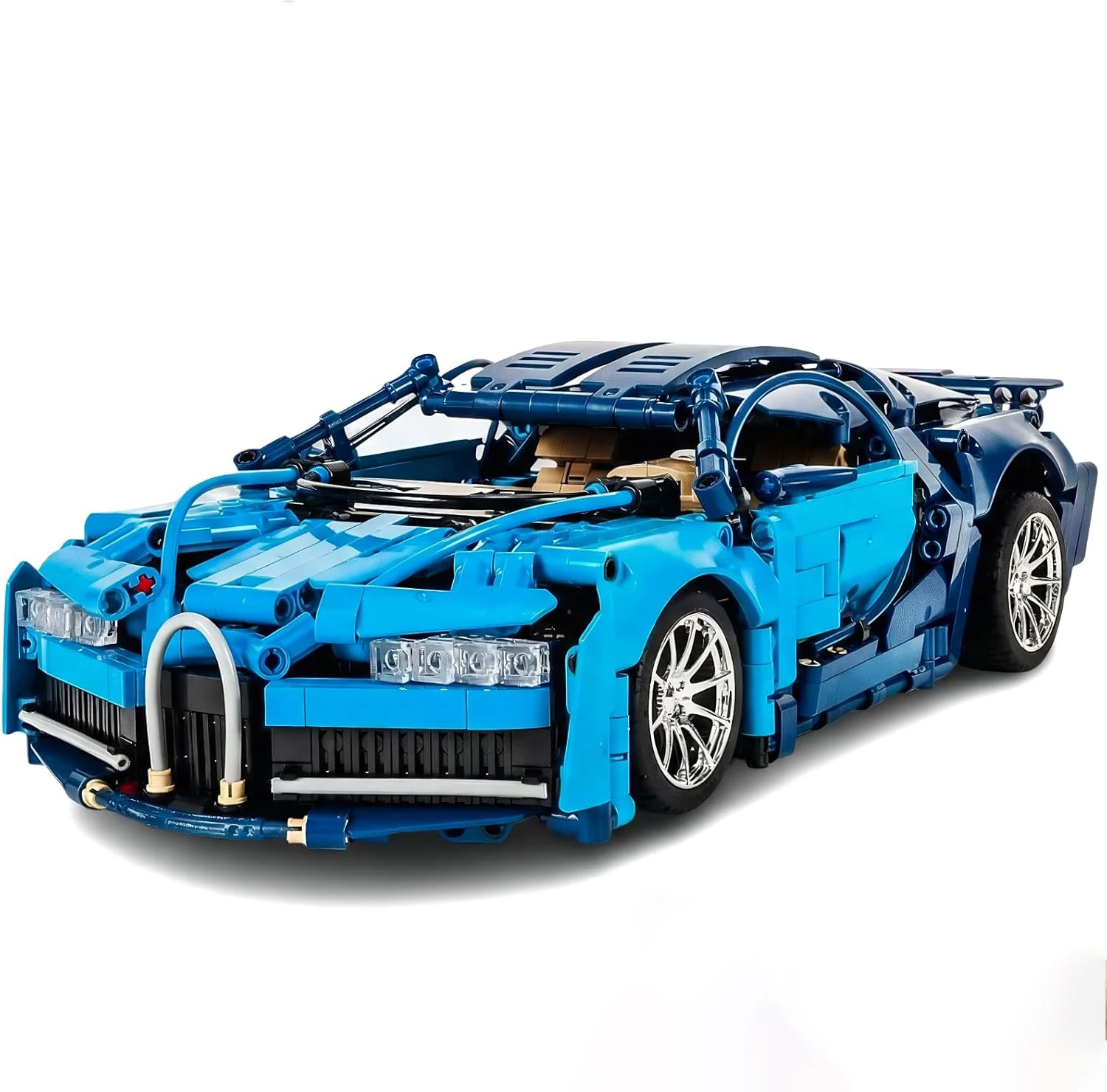 

1:14 Racing Car Building Blocks 1280PCS MOC Speed Sports Vehicle Model Mechanical Assemble Brick Toy Sets for Kids Teen Boys STE