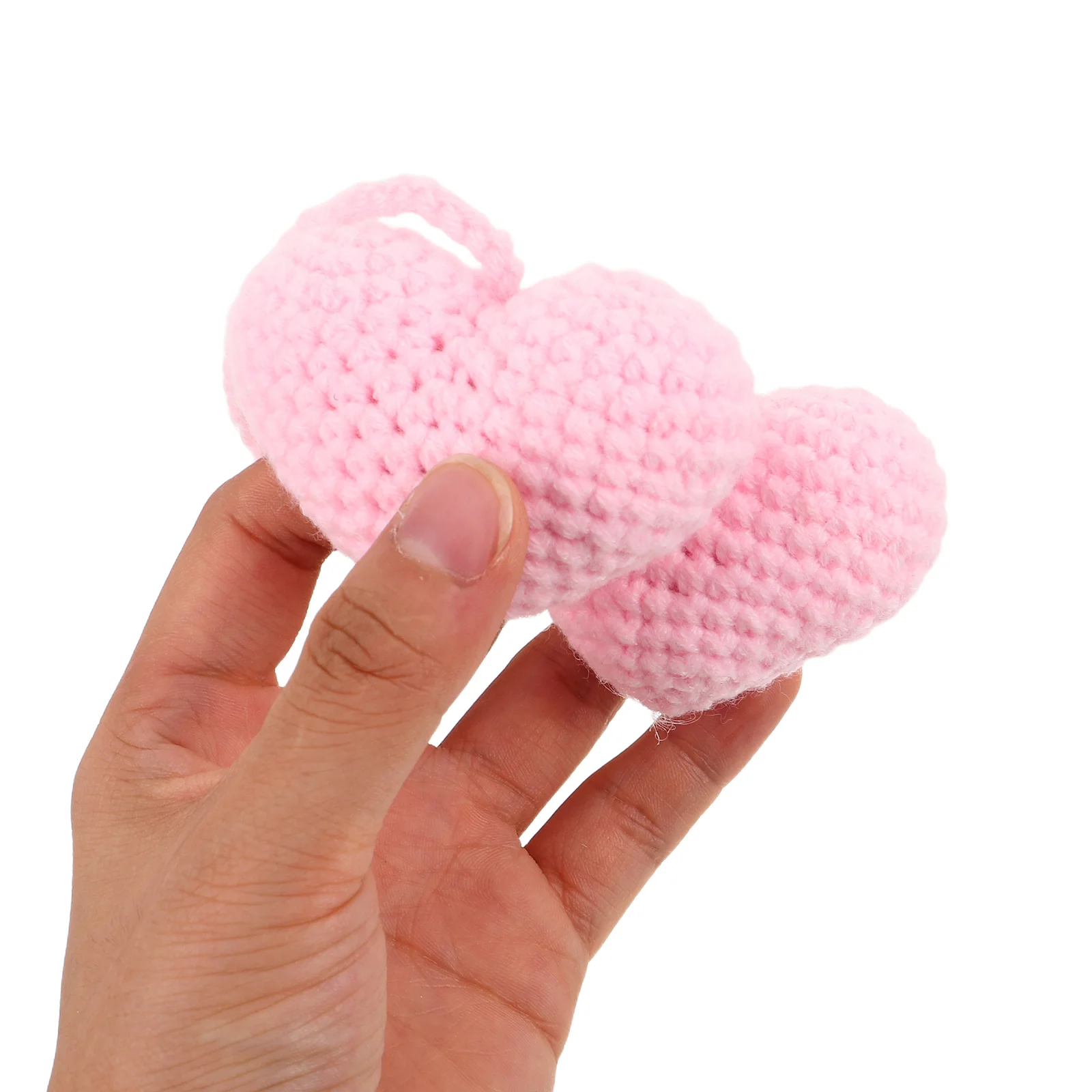 

Car Mirror Pendant Crochet Accessories Ornaments Heart-shaped Air Freshener Hanging Cotton Linen