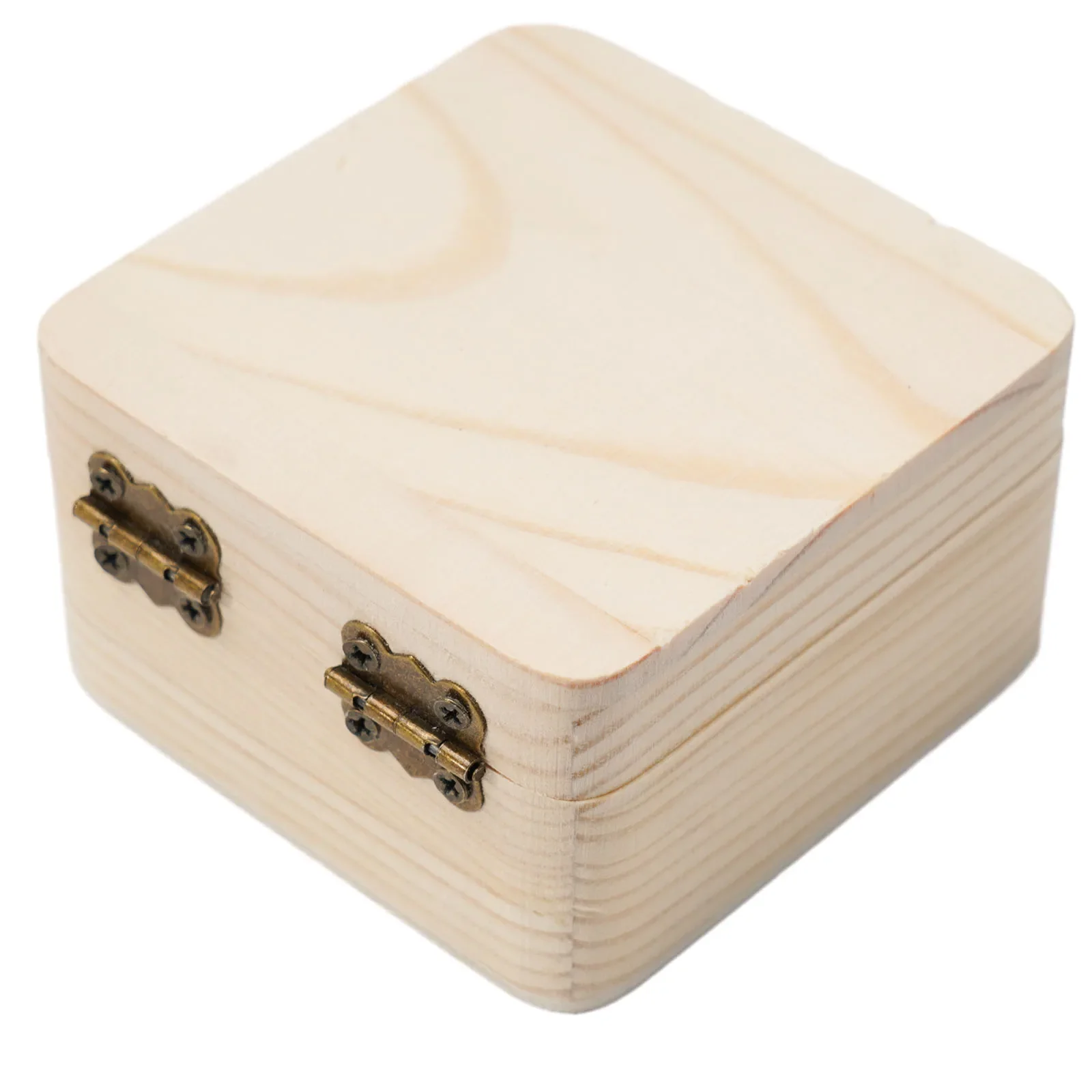 1PCS Wooden Storage Boxes Plain Packing Storage Gift Box Natural Handmade Log Smooth Home Storage Organization 8X8X4.5cm