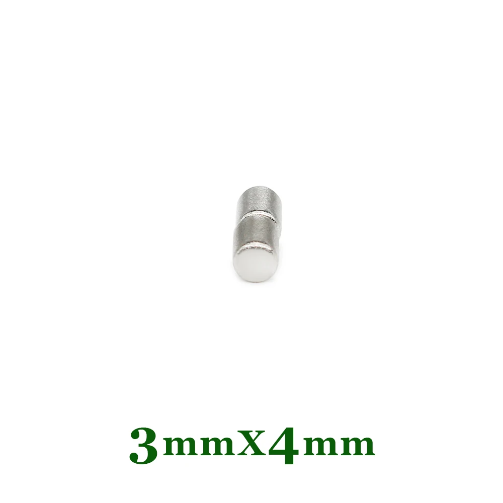 50/100/200/500/1000/2000PCS 3x4 Strong Rare Earth Magnet 3mm*4mm Round Neodymium Magnets 3x4mm Mini Small Magnet Disc 3*4 mm N35