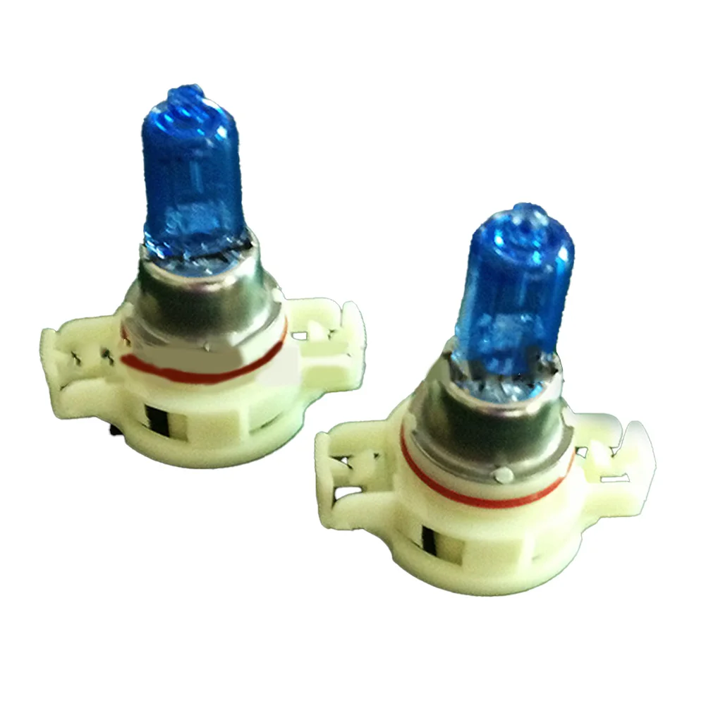 12V 24W Bulb Driving Light Bulb Clear Illuminating Beam Dark Blue Coating Fog Light Compatible Automotive Lighting