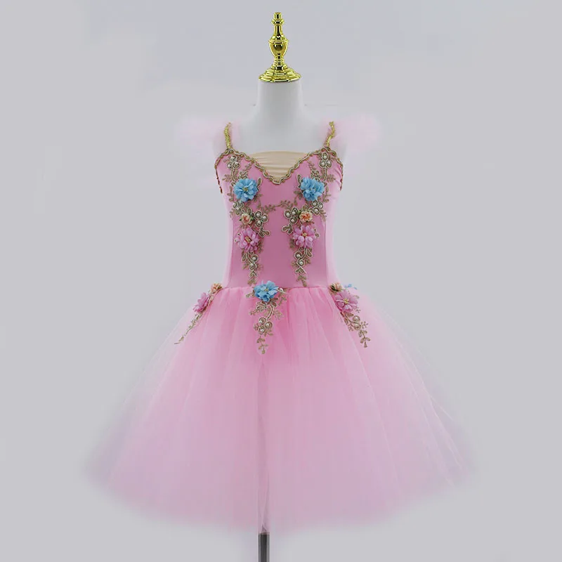 Professional Ballet Tutu Dress Women Girls Adult Swan Lake Ballerina Performance Dance Dresses Costumes
