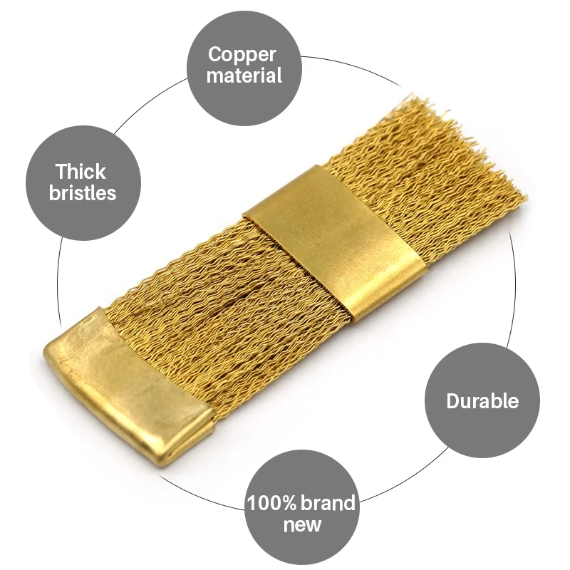 1pc Dental Copper Wire Brush for Cleaning Burs Drill Brass Flat Brushes Dental Bit Clean Care Tools