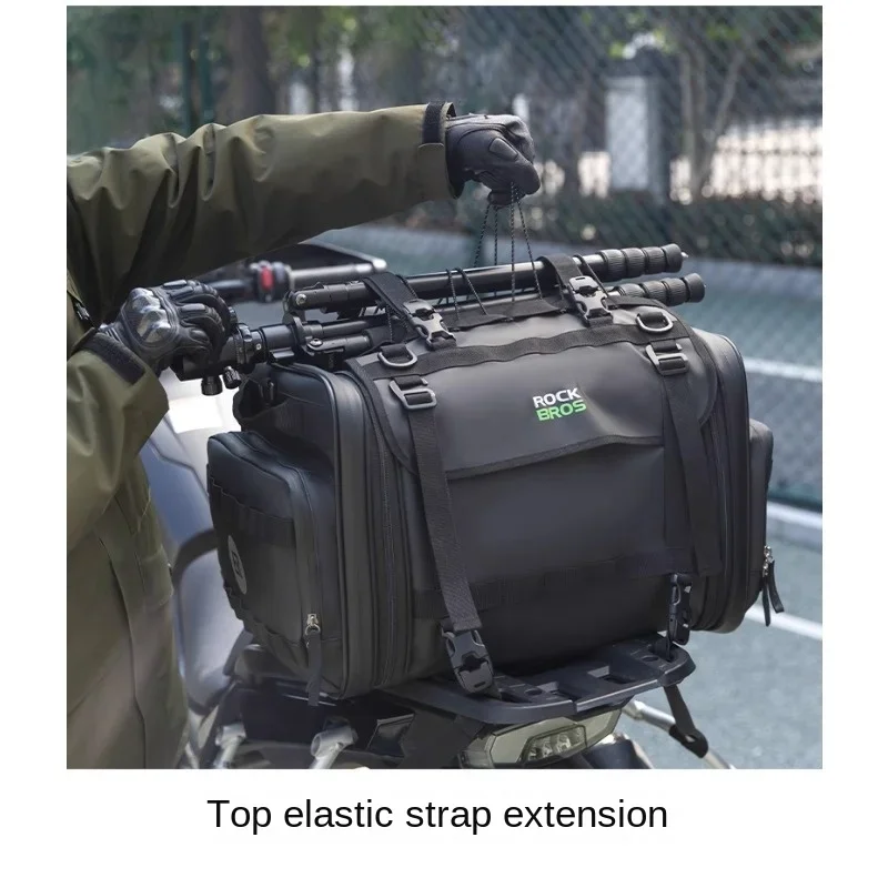 50L Motorcycle Backseat Bag Large Capacity Riding Bag Reflective and Wear-resistant  Knight Journey Bag Motorcycle Equipment