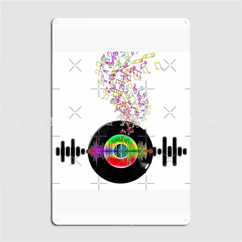Music Record Volume Poster Metal Plaque Wall Mural Party Classic Painting Décor Tin Sign Posters