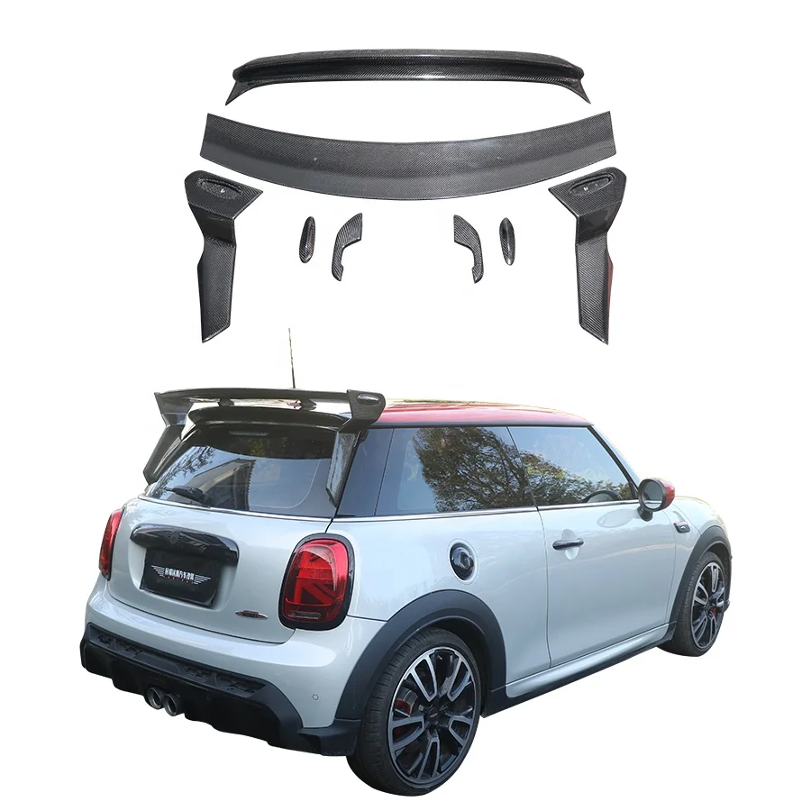 

NEW Carbon Fiber GMC Style Rear Spoiler for MINI JCW F56 Cooper S 2014-2023 Tail Wing Body Kit