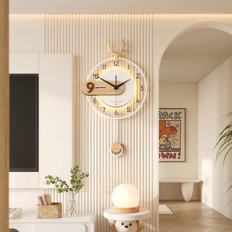 

Nordic Minimalist Wall Clocks Restaurant Interior Design Aesthetic Wall Watch Art Mural Luxury Horloge Murale Home Decoration