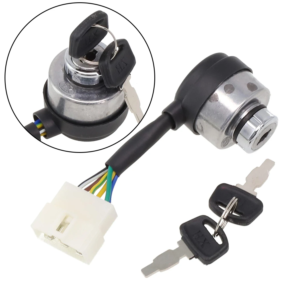 Keys Ignition Switch 16HP 188F 18HP 2.5-6.5KW D*h 4.2*4.5cm Gas Generator Ignition Key Switch XP10000EH XP12000E