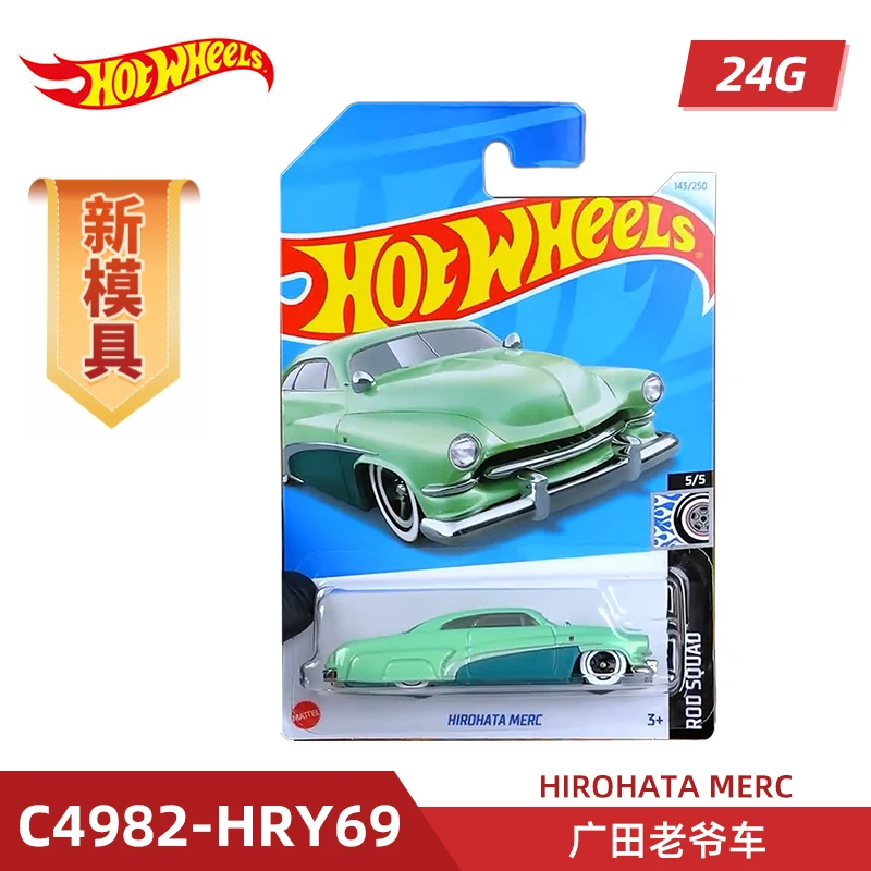 Original Mattel Hot Wheels Car Toys 1/64 Diecast C4982 2024G Volkswagen T2 Pickup Hirohata Merc Vehicle Model Toy for Boys Gift