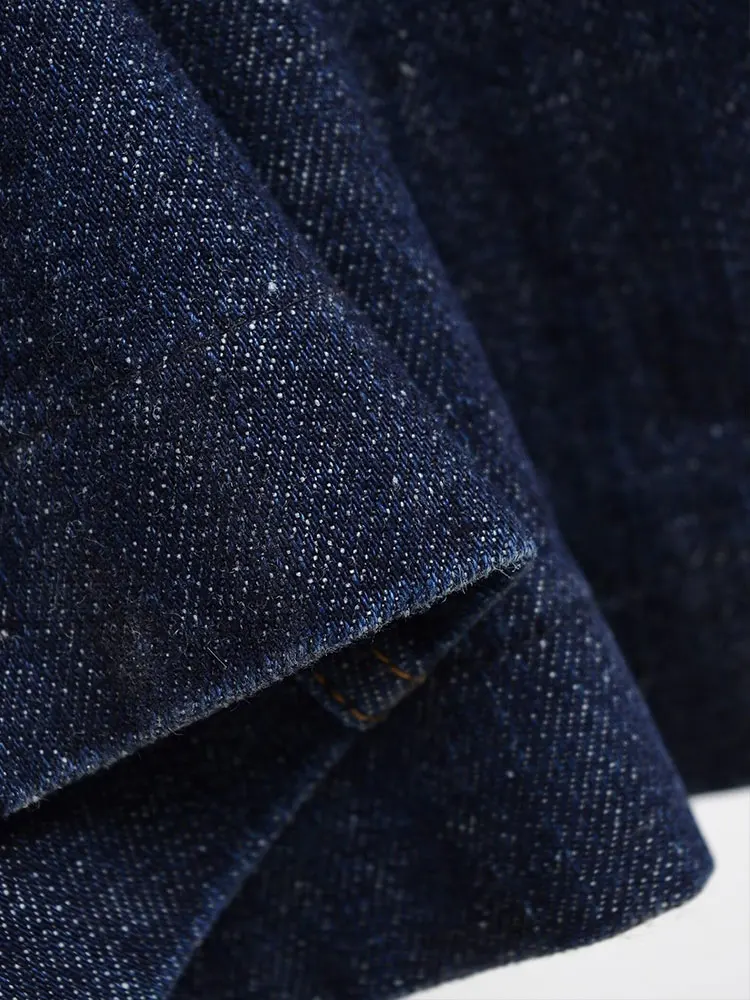 فستان نسائي صيفي عتيق موديل 2025 من قماش الدنيم بدون أكمام فستان كامي فيستدوس أنيق لحفلات الأعياد