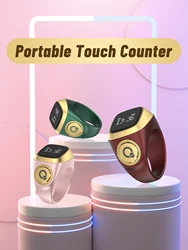 Iqibla Smart Tasbih Zikr Ring Counter for Muslims Tasbeeh Zikr Ring Electronic Digital Tasbeeh 5 Prayer Time Smart Ring