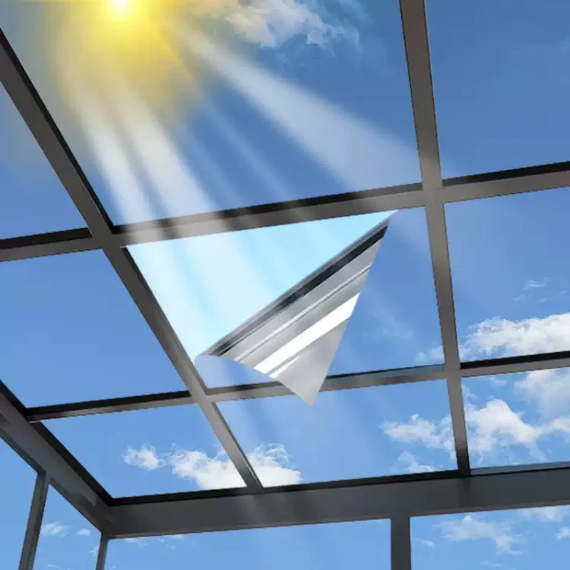Privacy One-Way Reflective Window Film Sun Protection Heat Insulation UV Protection Suitable For Home And Office Windows.