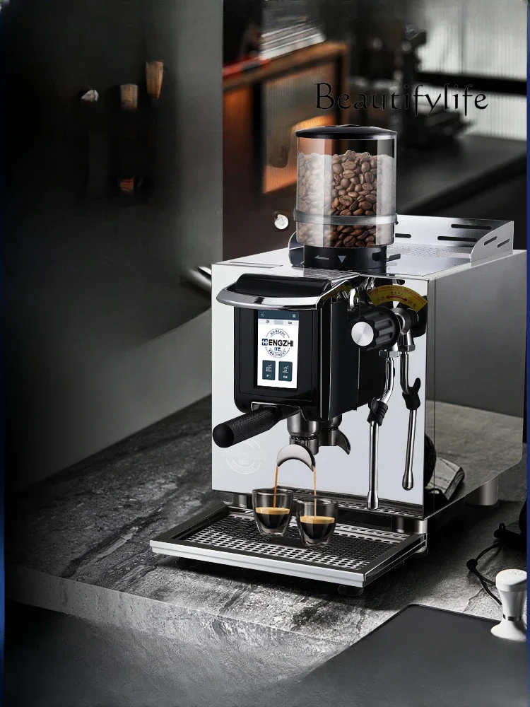 

Nordic Coffee Machine Commercial Italian Semi-automatic Small Milk Tea Coffee Shop Grinding All-in-One Machine