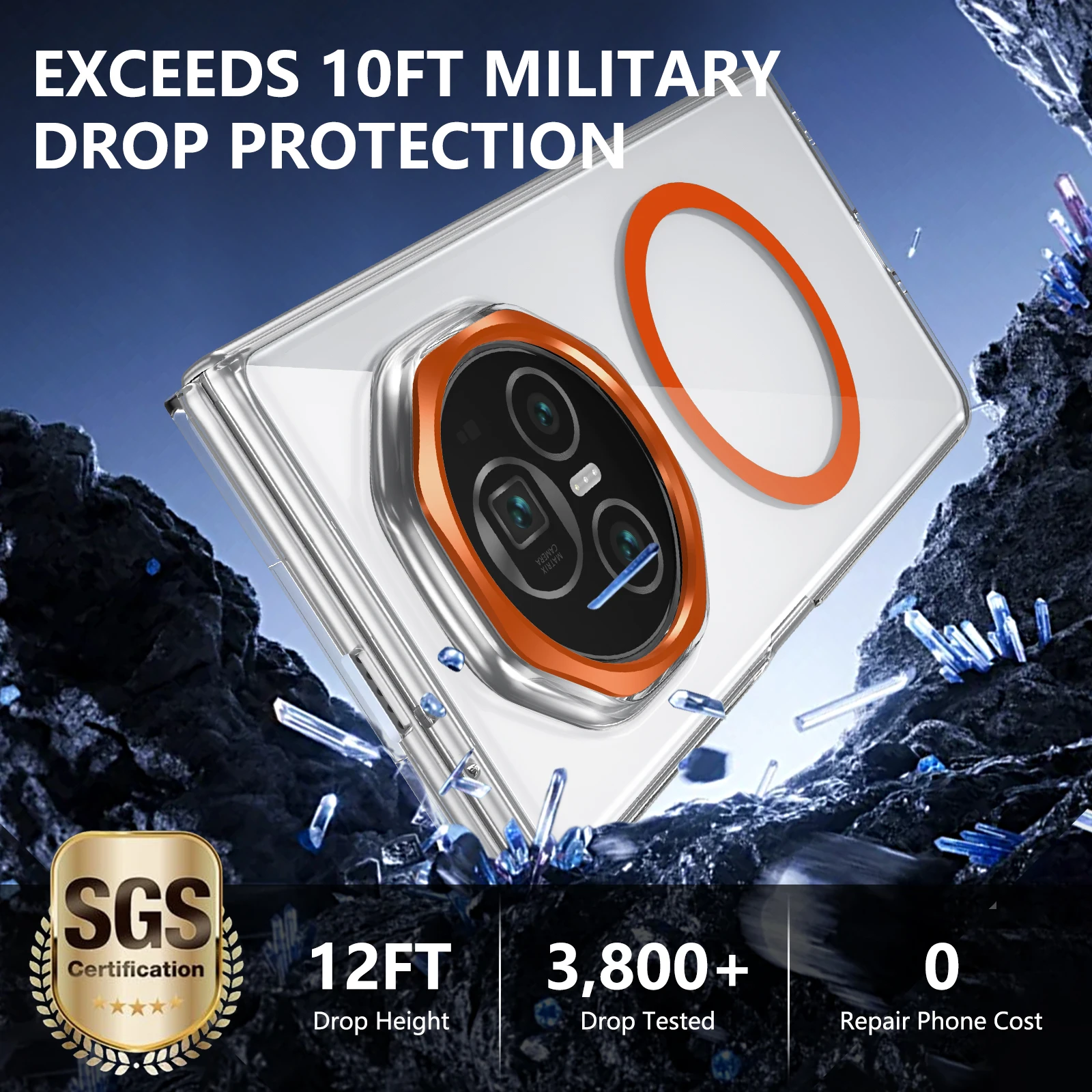 

For Honor Magic V3 Case Protective HD Transport 360 Full Cover with film Mobile Phone Back Cover