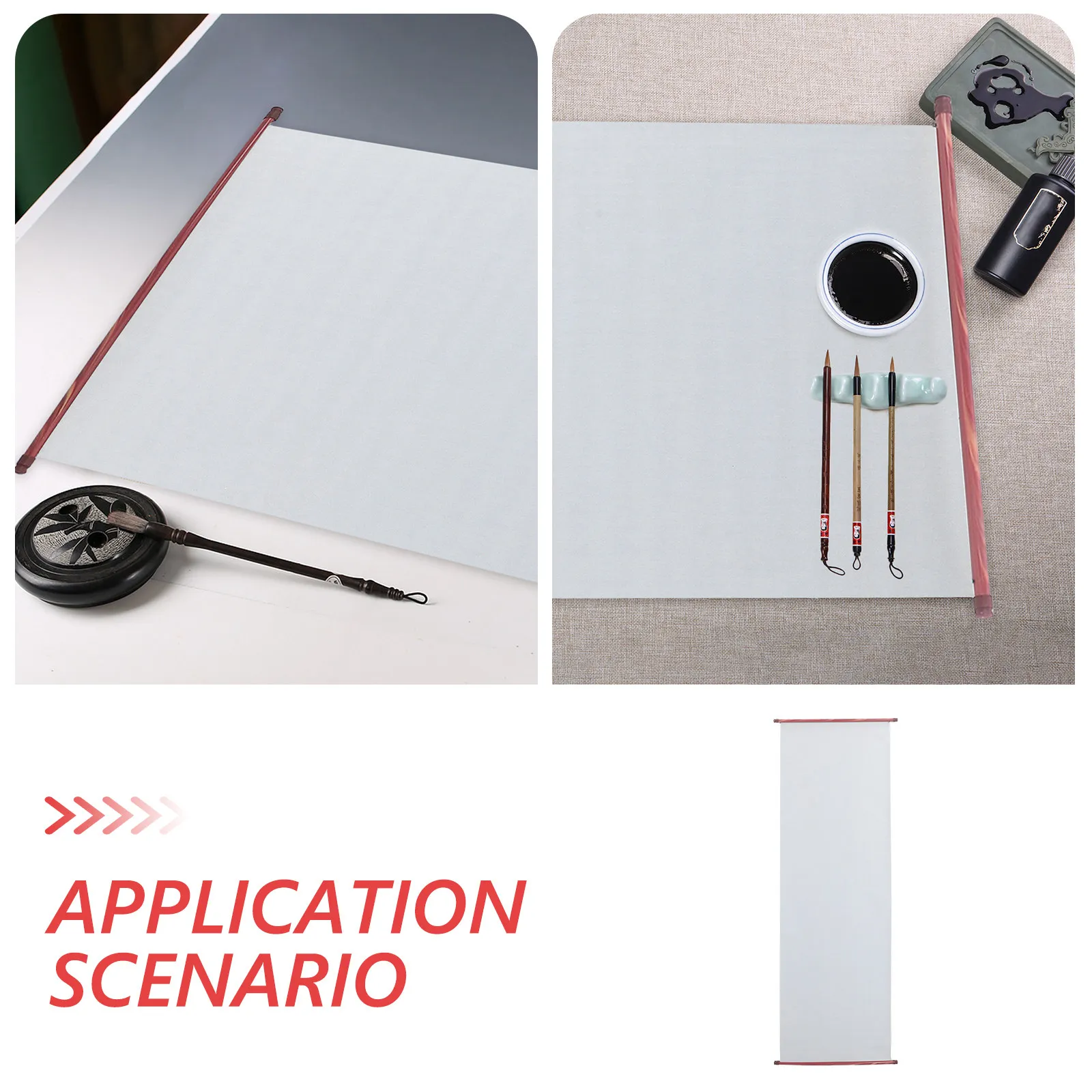 Water Writing Cloth Chinese Calligraphy Practice Cloth Reusable Lightweight Portable Folding Design for Daily Use Students Home