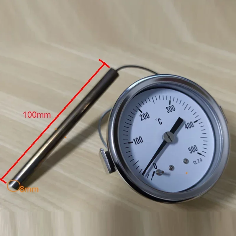 

All-steel shell round thermometer high temperature oven pizza oven 0 to 500 degrees thermometer