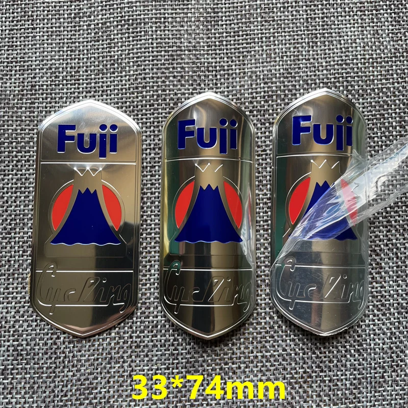 2 Pieces Bike Head Badge Aluminum Decals Stickers For MTB BMX Folding Bicycle Front Frame Cycling Accessories emblem