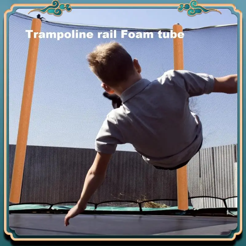 

12 Piece Trampoline Pole Foam Sleeves, Trampoline Padding Replacement, Sponge Trampoline Protective Sleeves Foam Tubing Orange