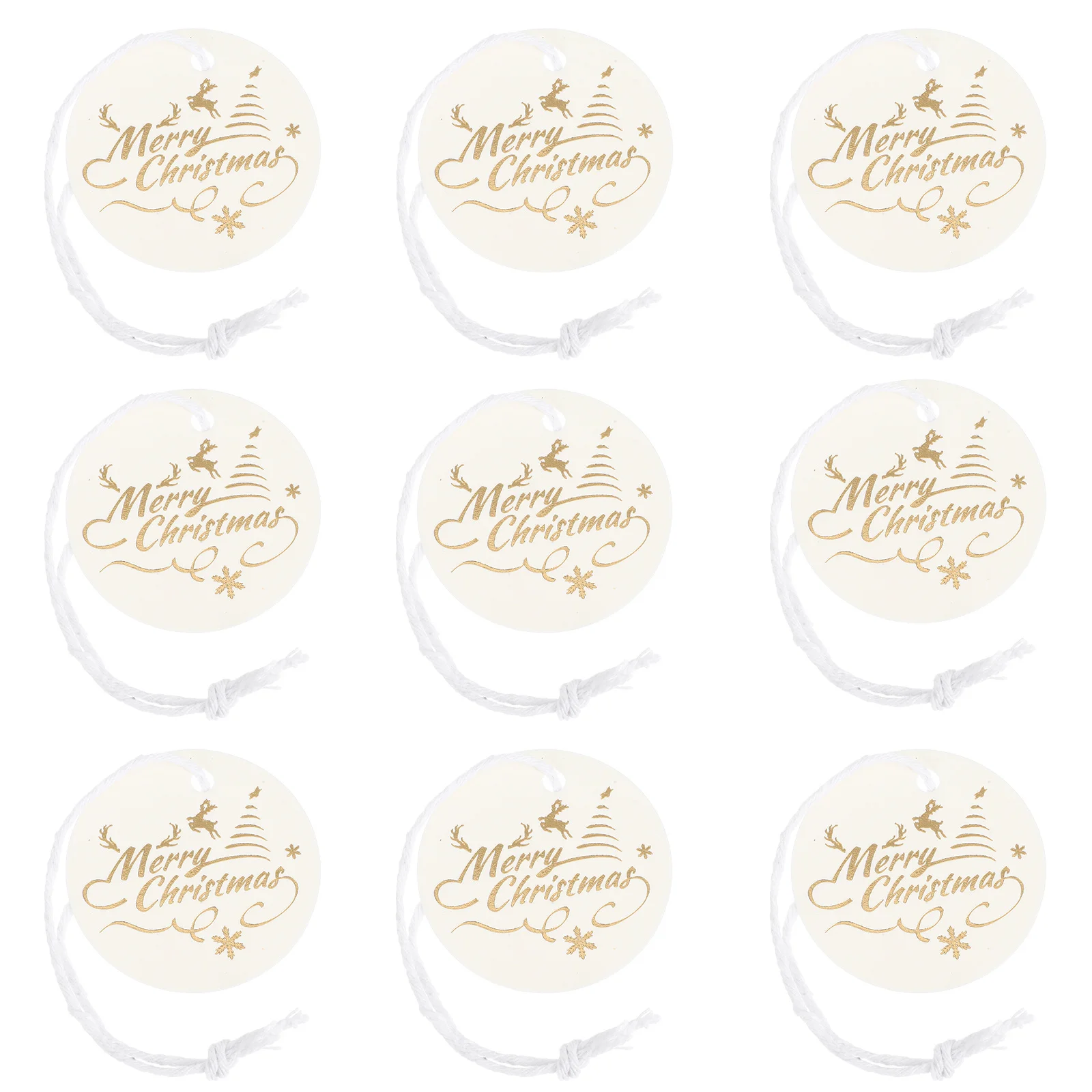 

100 Pcs Diy Xmas Tags Decorative Christmas Party Supply Hanging Decorations Gift Labels