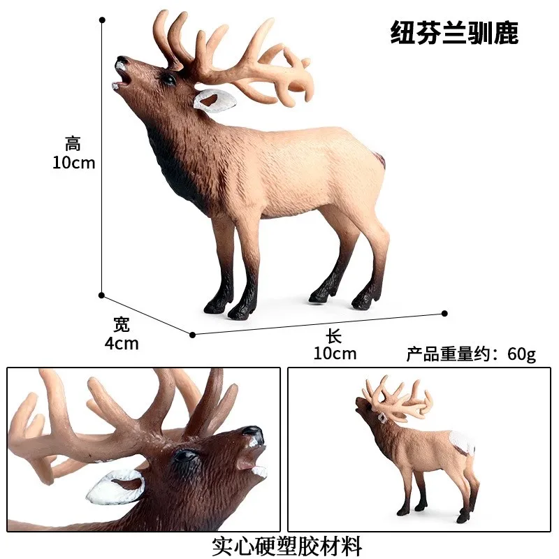 Oenux-Forest Deer Action Figure, Wild White-Tailed Elk, Estatueta de PVC, Anime Modelo, Coleção Estátua, Brinquedos Ornamento, Presente