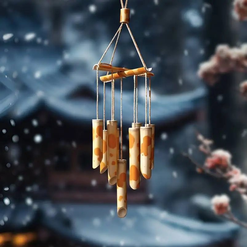 

Wind chimes ethereal bamboo Chinese wind chimes handicrafts pendant home balcony garden decoration homestay hotel pendant