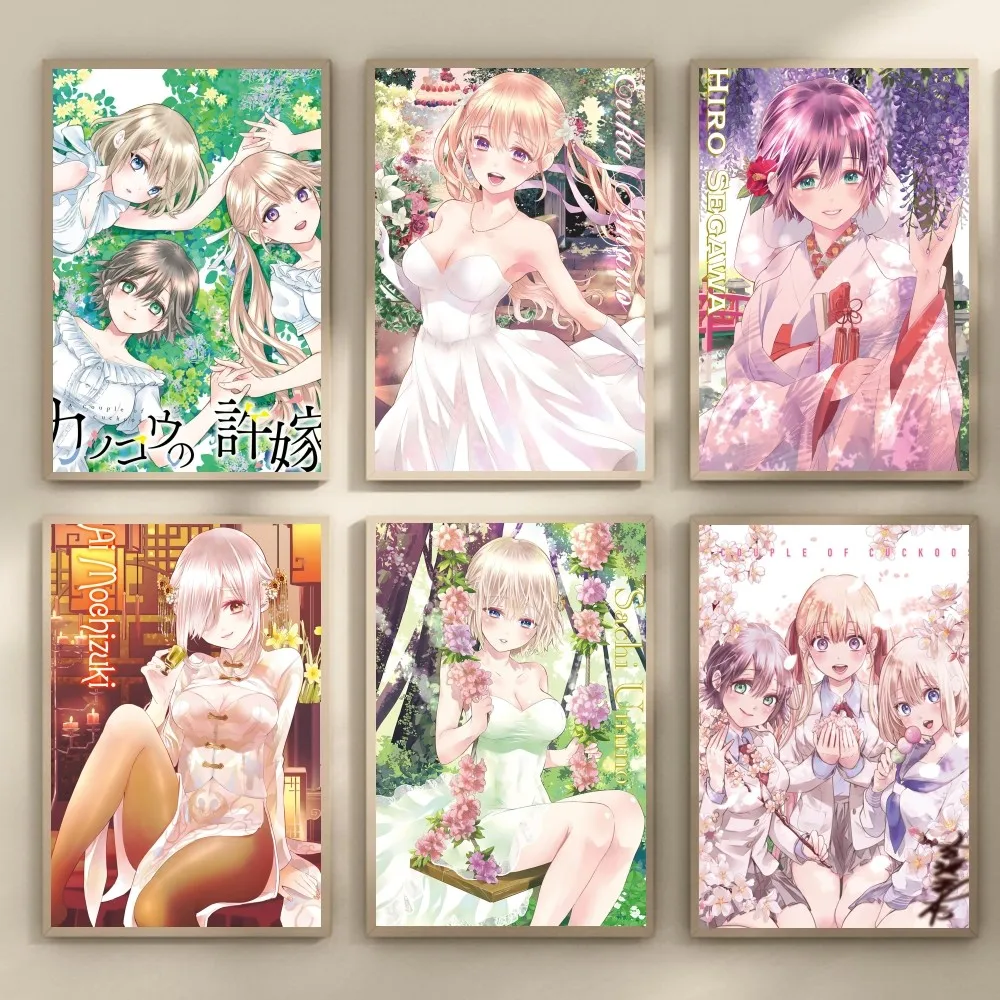 

A Couple Of Cuckoos Anime Poster Self-adhesive Art Waterproof Paper Sticker Coffee House Bar Room Wall Decor