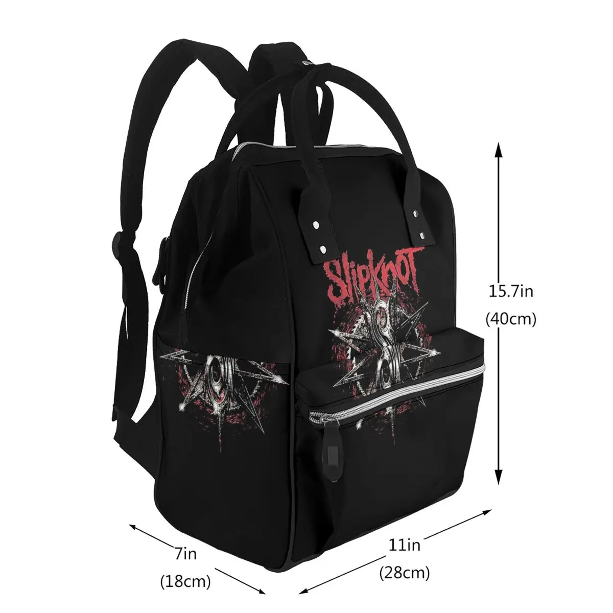 S-Slipknots Heavy Mental Music (3) Student Backpack School Bag Hiking Travel Daypack for Men Women Bookbag Shoulder Bags