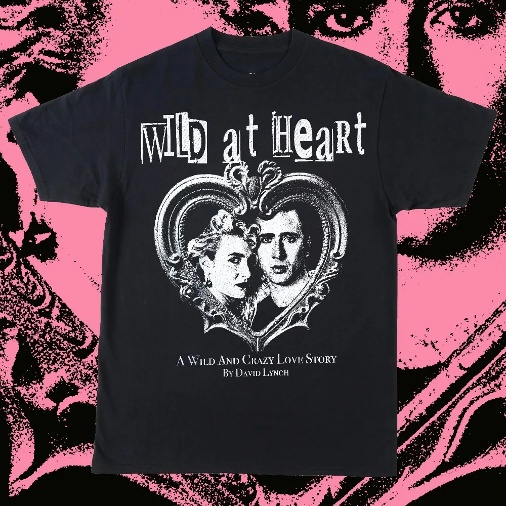 Wild At Heart Love Photo Frame Printed T-shirt Women's Love Movie Top Loose Short Sleeve Unisex T-shirt
