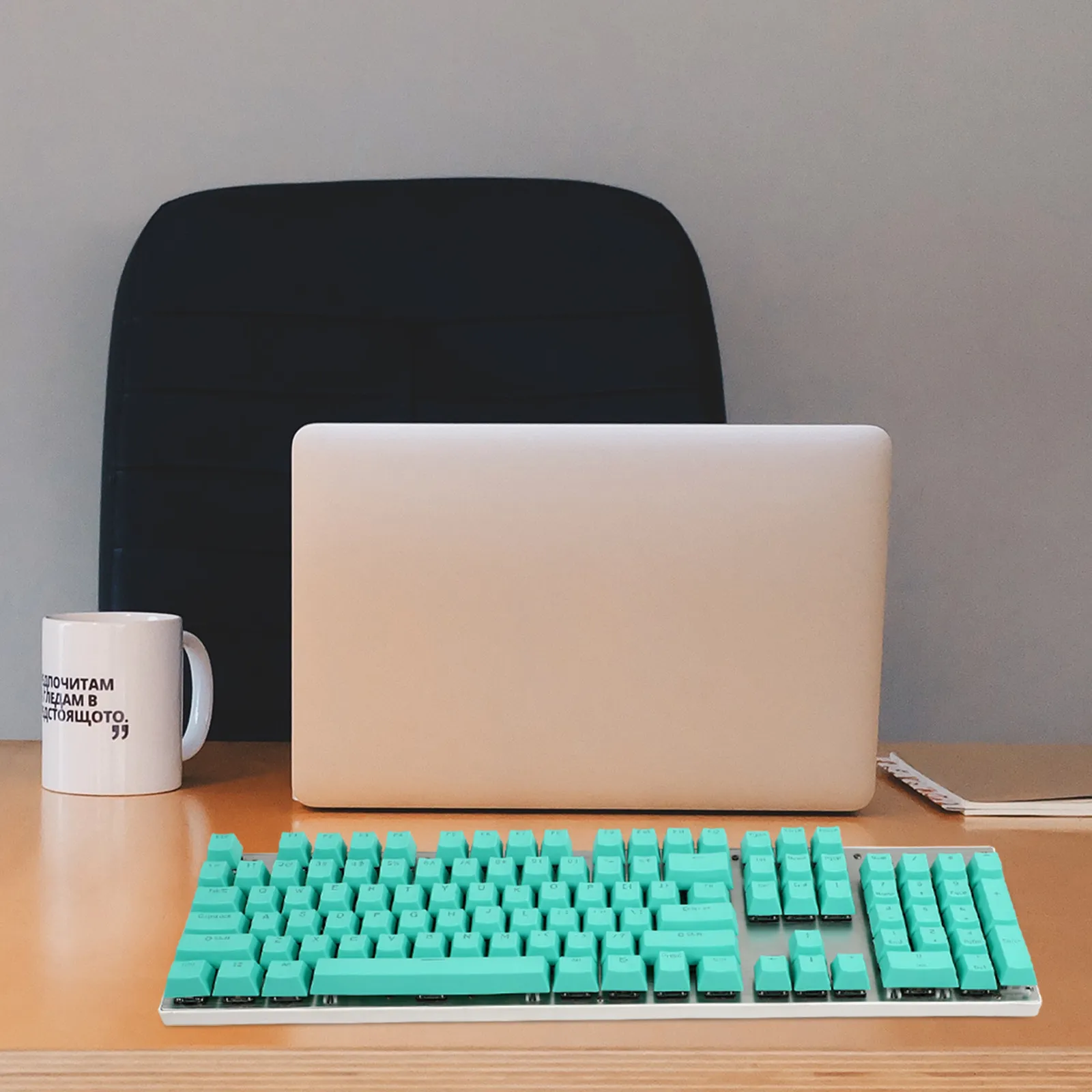 

1 комплект PBT-клавиш для механической клавиатуры, 104 клавиши, совместимые с компьютерными клавиатурами, сменные аксессуары, колпачки для клавиш